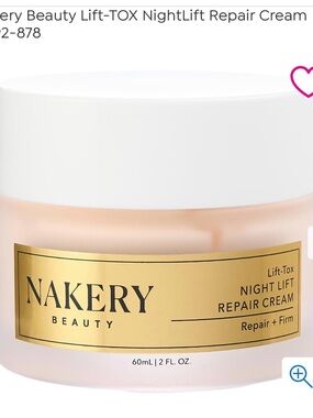 Nakery Beauty Night Lift Repair Cream - Repair & Restore